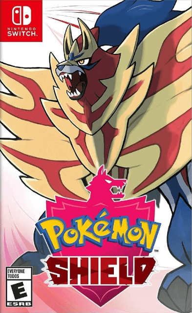 Pokemon Shield box art for Nintendo Switch